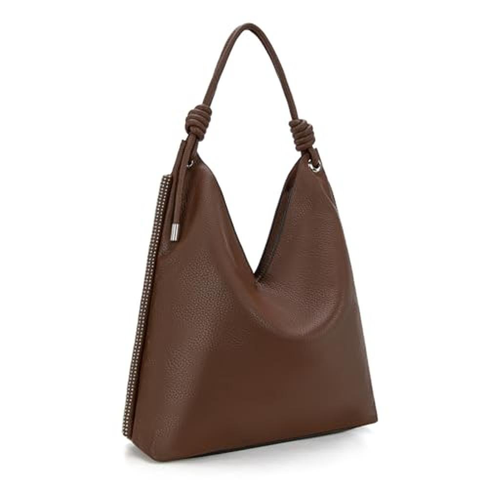 Montana West Hobo Bags: MWC-569BR Slouchy Shoulder Bag for – Close-up Detail