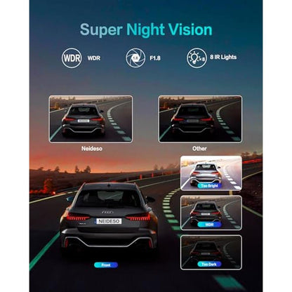Car Dash Cam: Neideso N700Pro 4-Channel 3K+1080P*3 – Packaging