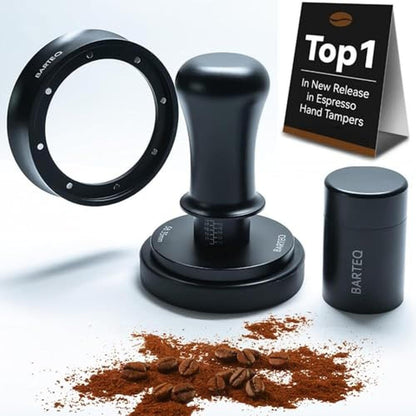 51mm Espresso Tamper: BARTEQ 51mm Calibrated Dual-Spring – Front View