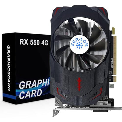 Zer Lon: Radeon RX 550 4GB Graphics Card – Front View