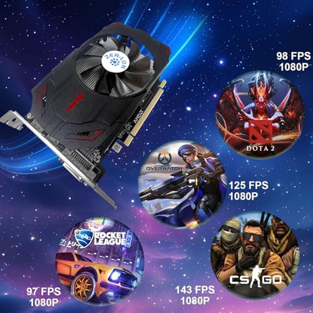 Zer Lon: Radeon RX 550 4GB Graphics Card – Close-up Detail