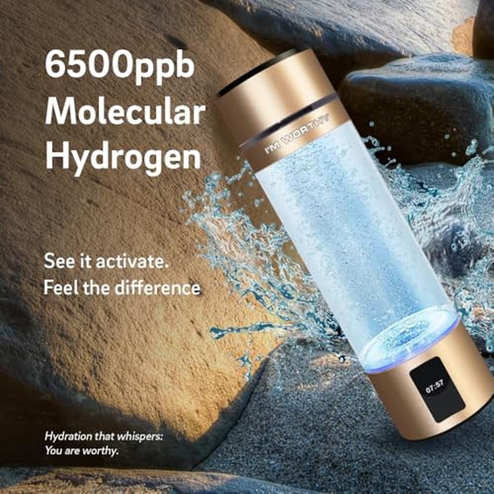 Hydrogen Water: SHIAKIDI BEAUTY Portable Hydrogen Generator – In Use
