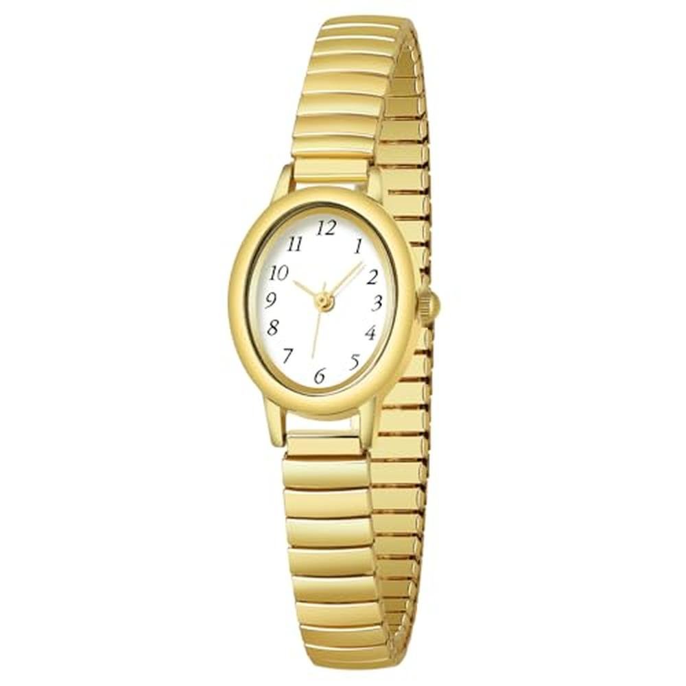 TWOPTION Watches for Women: Easy Read Ladies Analog Quartz – Front View