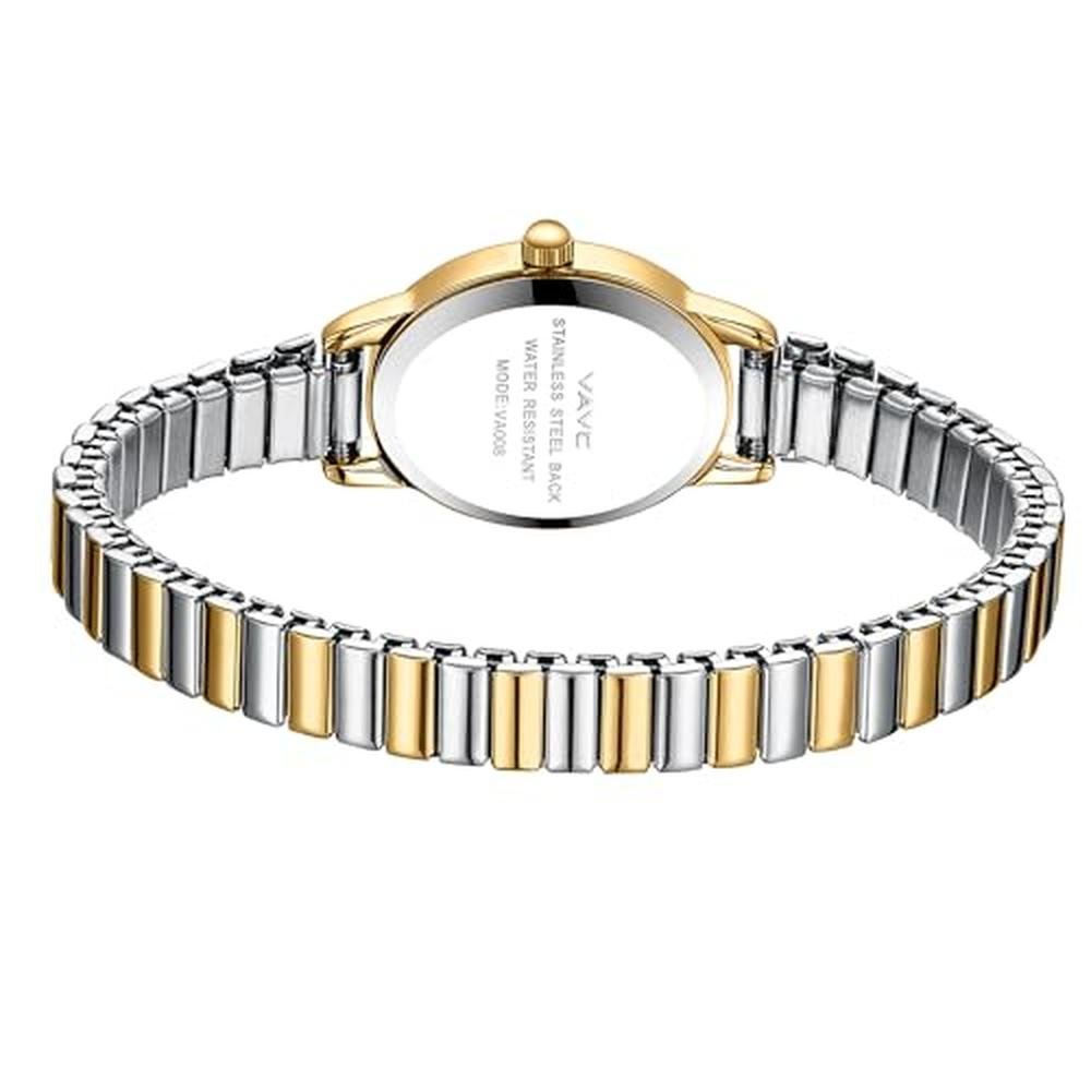 VAVC Gold Watches for Women: Analog Womens Watch with – Close-up Detail