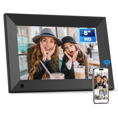 Digital Frame: 8 Inch HD IPS WiFi Digital Photo Frame – Front View