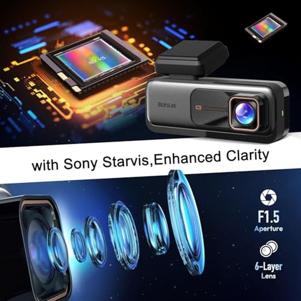Botslab 4K Dash Cam: Front and Rear 24/7 Parking Monitor – Packaging