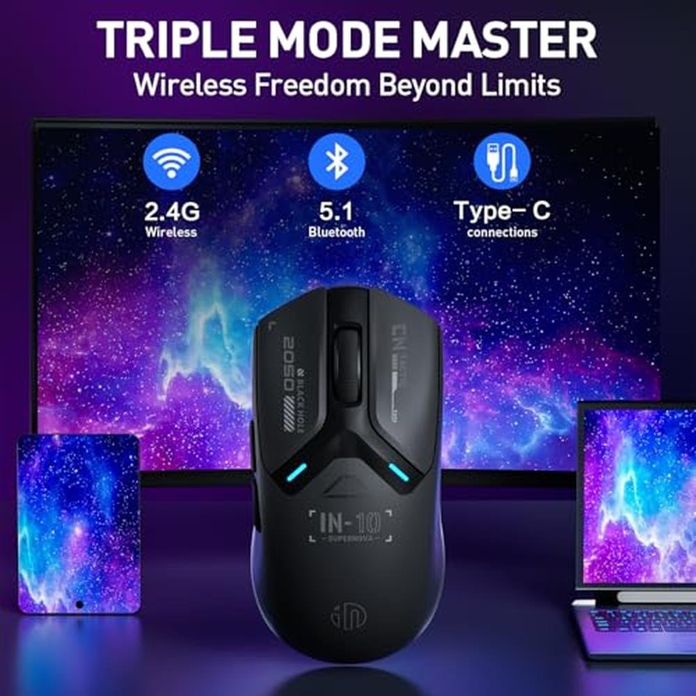 INPHIC IN10P Superlight Wireless Gaming Mouse – Side View