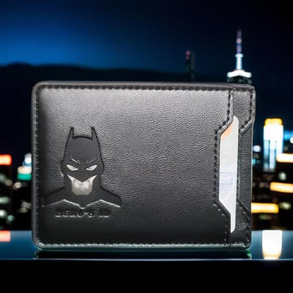 Leather Bat Wallet: Personalized wallet Man Woman – Close-up Detail