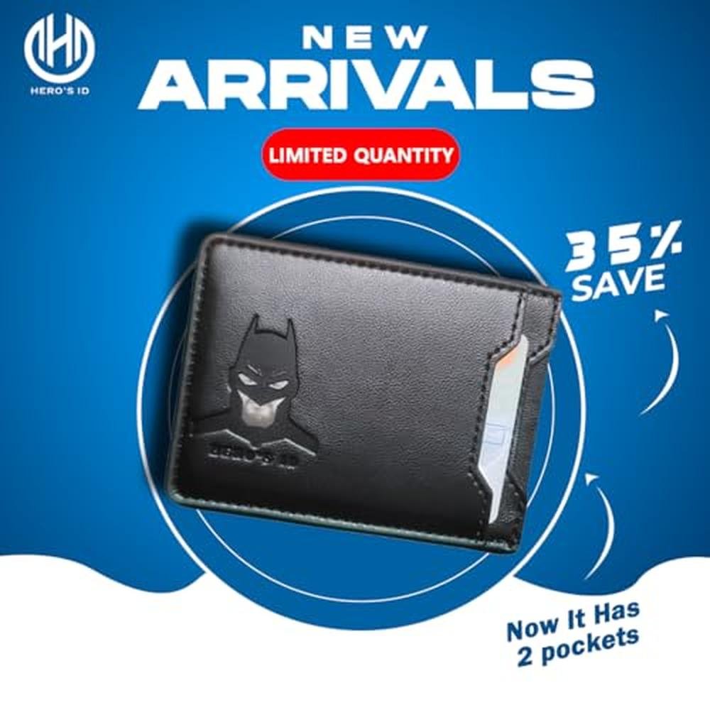 Leather Bat Wallet: Personalized wallet Man Woman – Packaging