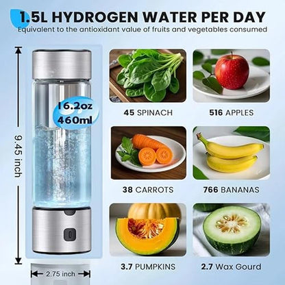 Hydrogen Water: 2025 New Hydro Hydrogen Water Bottle – Side View