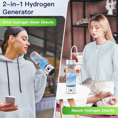 Hydrogen Water: 2025 New Hydro Hydrogen Water Bottle – In Use