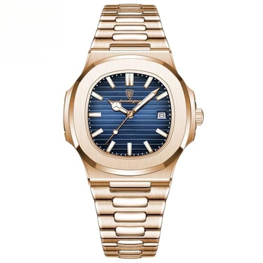 Men Poedagar Watch: Poedagar Man Fashion Wristwatch – Front View