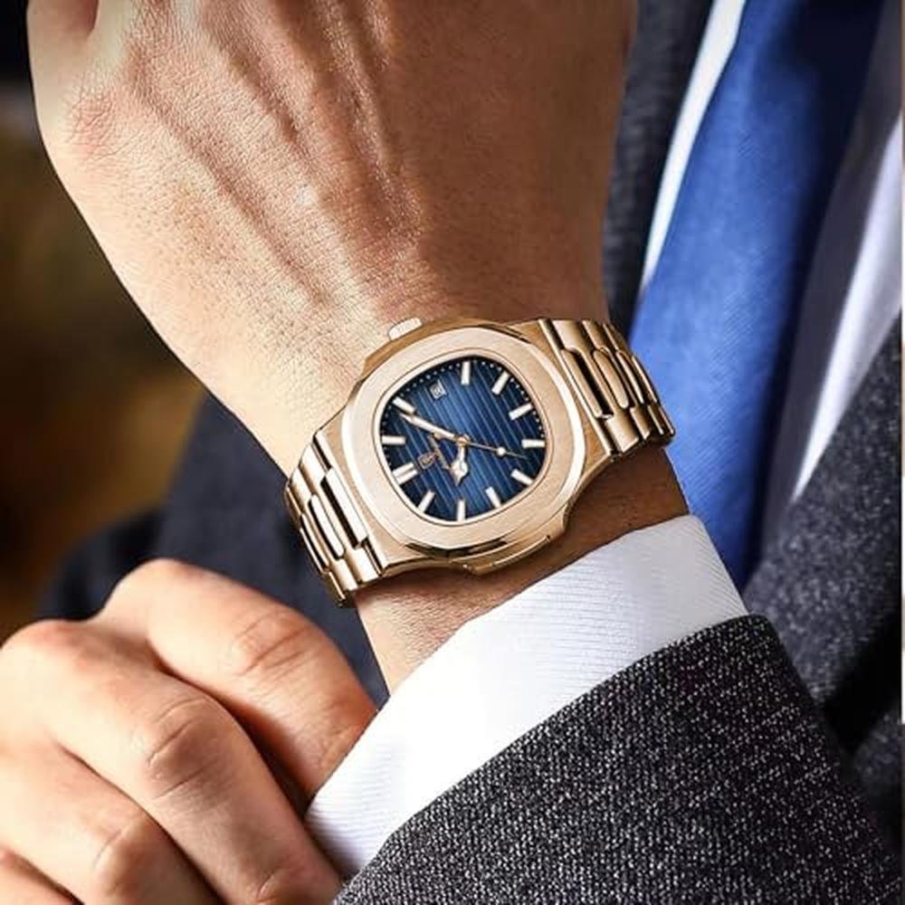 Men Poedagar Watch: Poedagar Man Fashion Wristwatch – In Use