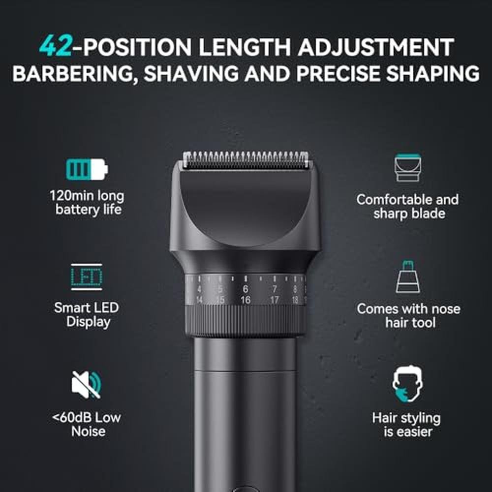 Trimmer Men: Professional Body Hair Trimmer for Men with 42 – Packaging