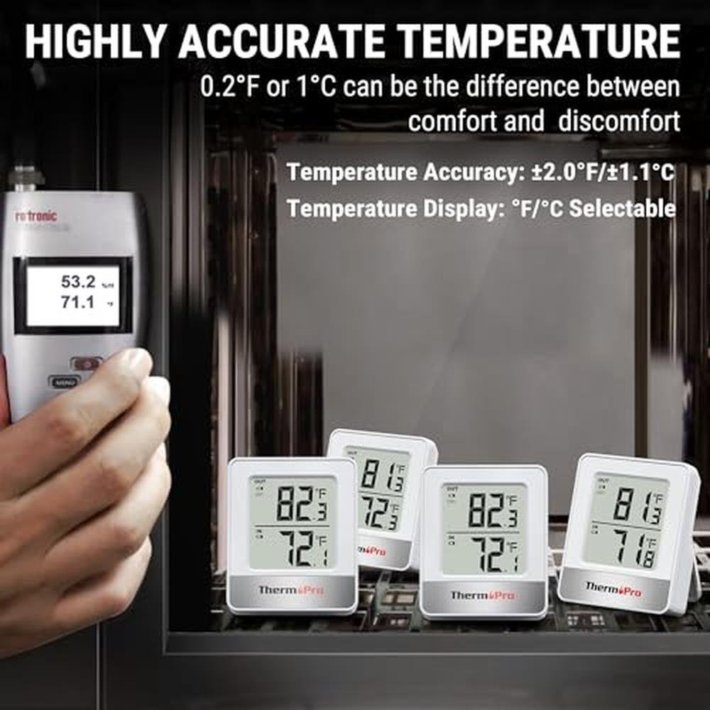 ThermoPro 500FT Indoor Outdoor Thermometer Wireless – In Use