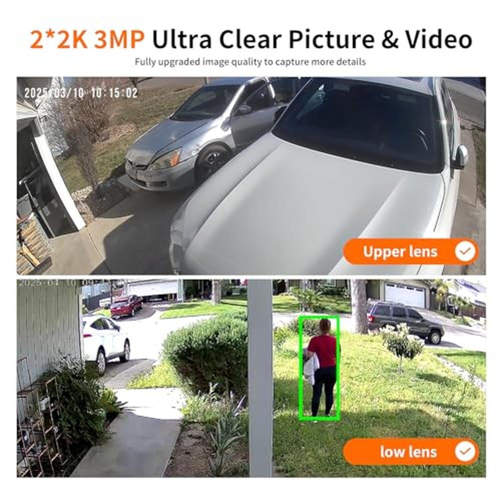 Security Cameras: Outdoor WiFi 5G 2.4G Cameras for Home – Close-up Detail