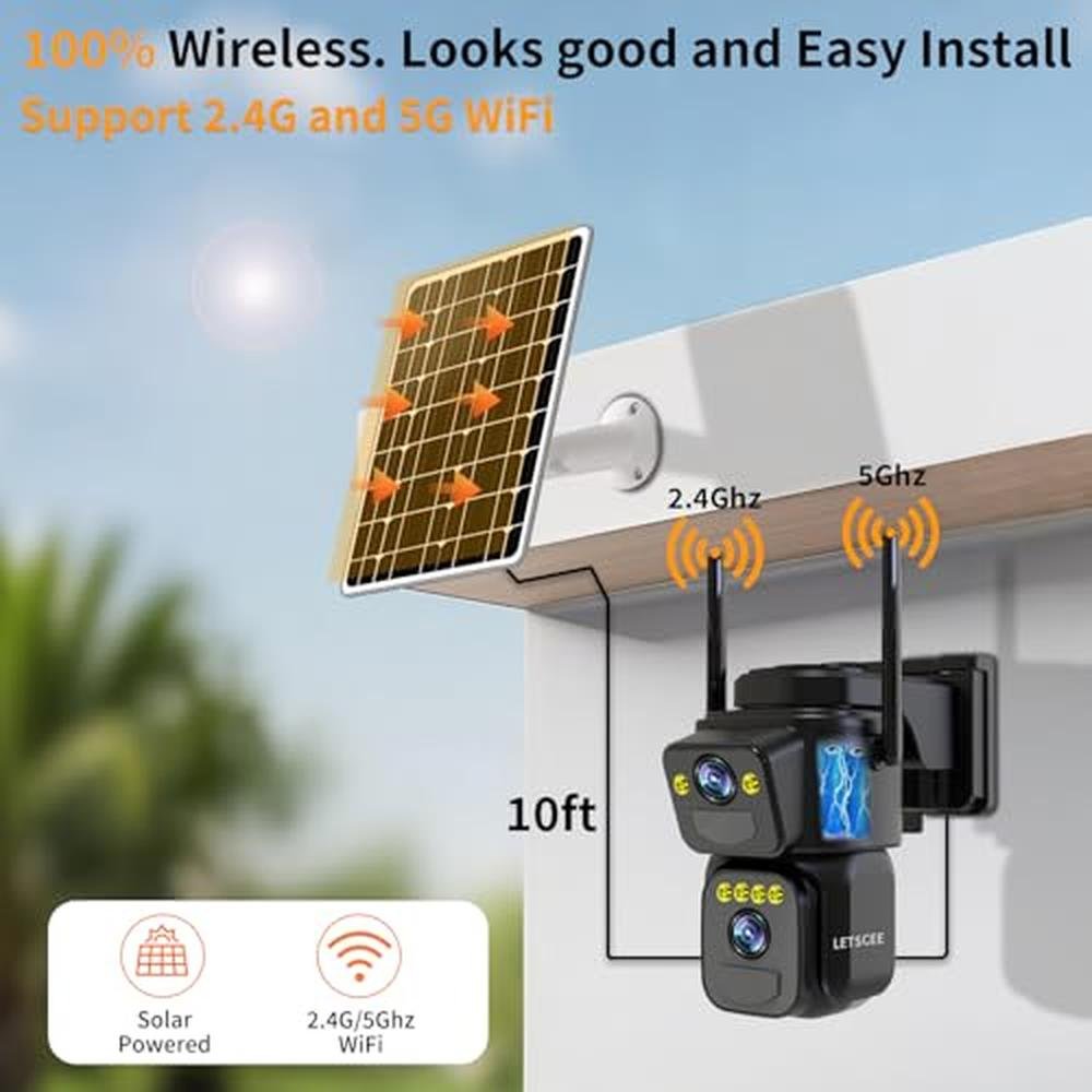 Security Cameras: Outdoor WiFi 5G 2.4G Cameras for Home – In Use