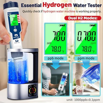 Hydrogen Water Quality Monitor – Close-up Detail