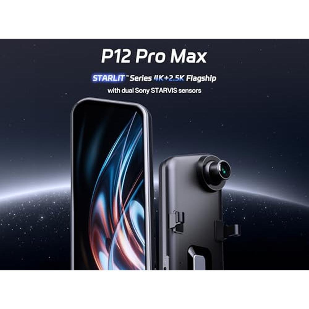 Mirror Rear View Camera: Pelsee P12 Pro Max 4K+2.5K – Side View