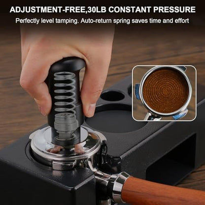 High-End Espresso Tamper Set: 51mm – Side View