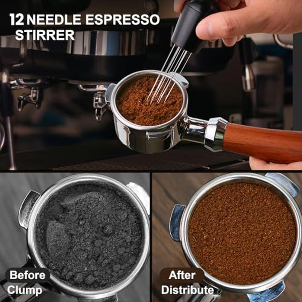 High-End Espresso Tamper Set: 51mm – Close-up Detail