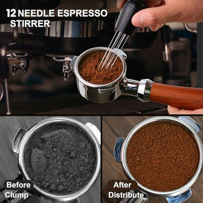 High-End Espresso Tamper Set: 51mm – Close-up Detail