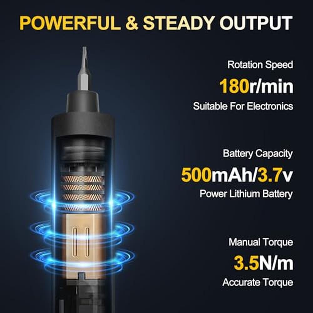 Electric Screwdriver: 3.7V Precision Electric Screwdriver – Close-up Detail