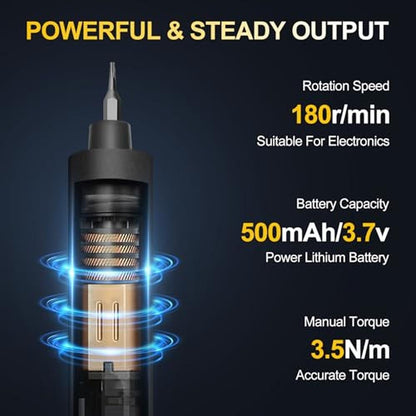 Electric Screwdriver: 3.7V Precision Electric Screwdriver – Close-up Detail