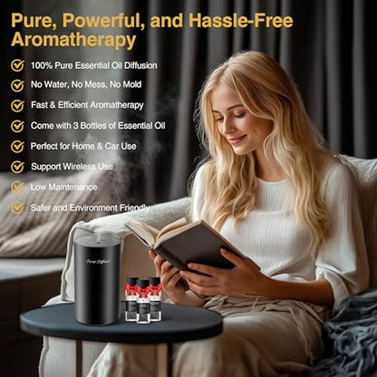 Essential Oil Diffuser Starter Kit – Side View