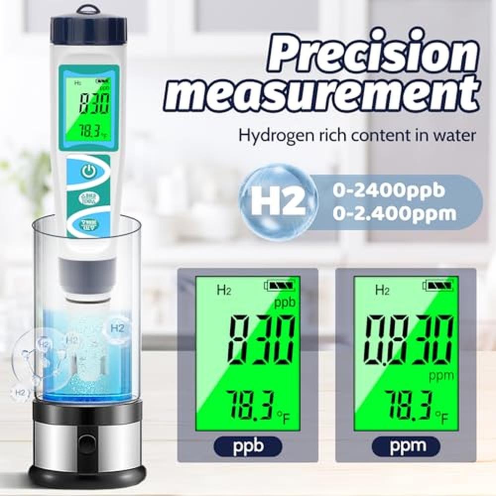 Premium Water Quality Tester: ORAPXI Hydrogen Water Tester – Side View