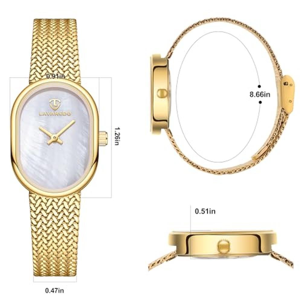 Watches Women: VTAIGE Dainty Gold Luxury Analog Wrist Watch – Packaging