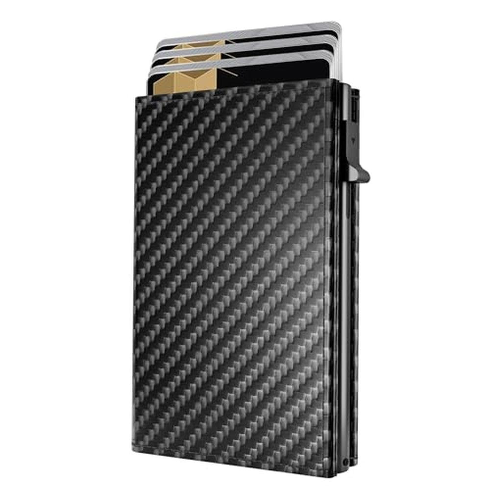 QLD RFID Wallet for Men: Smart Pop up Card Holder – Front View