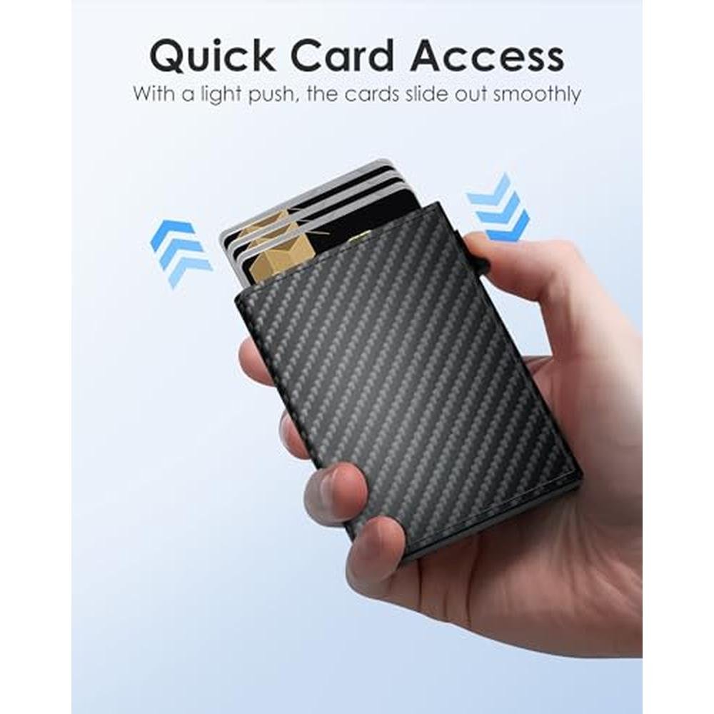 QLD RFID Wallet for Men: Smart Pop up Card Holder – In Use