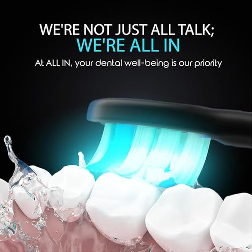 Sonic Rechargeable LED Whitening Toothbrush – In Use