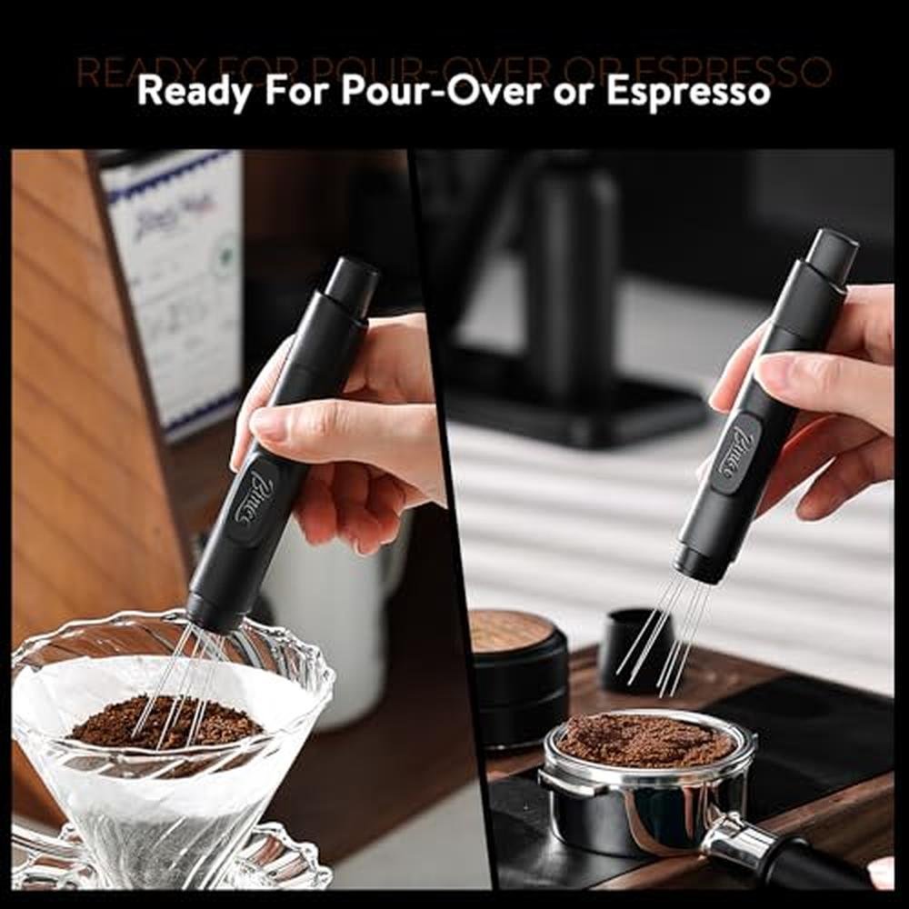 Premium WDT Tool Espresso Distribution Tool – In Use