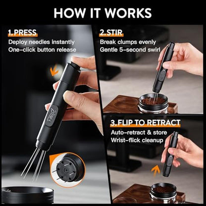 Premium WDT Tool Espresso Distribution Tool – Packaging