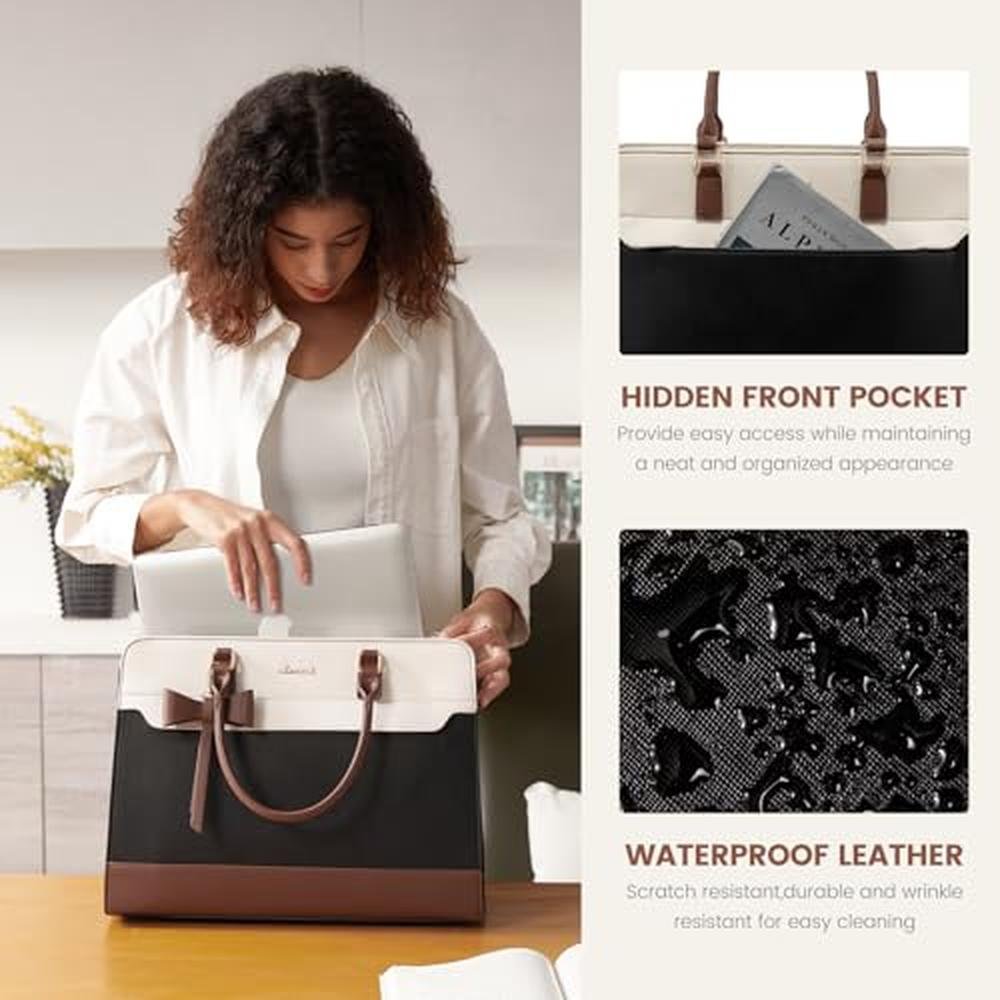Bag Women: LOVEVOOK Laptop Tote Bag Leather Waterproof – Packaging