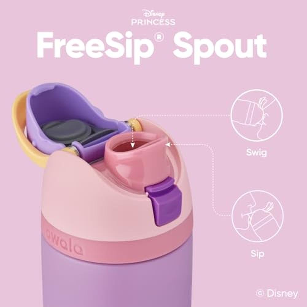 Water Bottle: Owala Disney Princess FreeSip Insulated – Side View