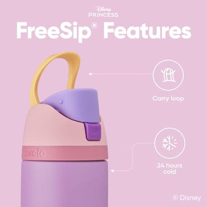 Water Bottle: Owala Disney Princess FreeSip Insulated – Close-up Detail