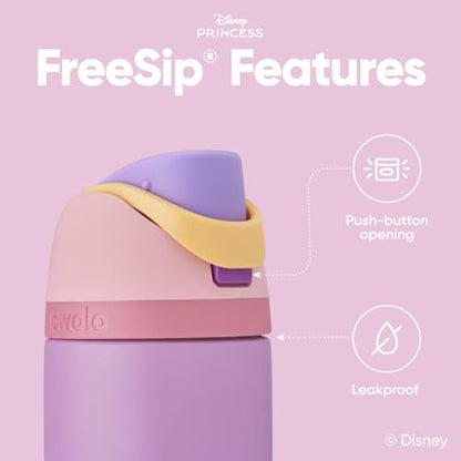 Water Bottle: Owala Disney Princess FreeSip Insulated – In Use