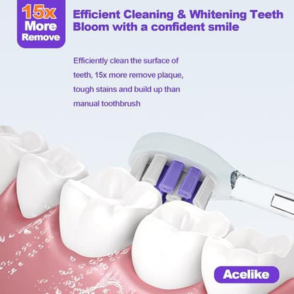 Electric Toothbrush: Acelike Advanced Oral Care with UV Mode – In Use