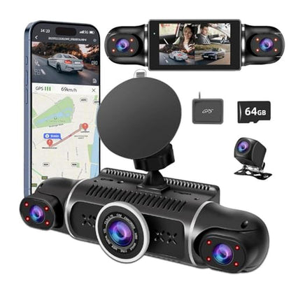 Dash 170: 360 Dash Cam 4-Channel FHD 2K+1080p – Front View
