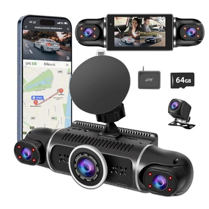 Dash 170: 360 Dash Cam 4-Channel FHD 2K+1080p – Front View