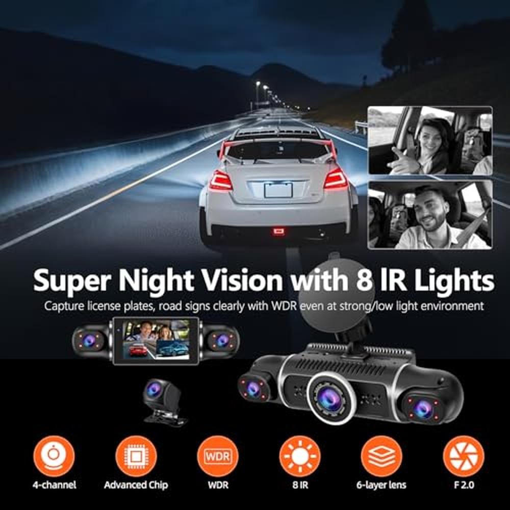 Dash 170: 360 Dash Cam 4-Channel FHD 2K+1080p – Packaging