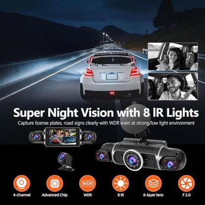Dash 170: 360 Dash Cam 4-Channel FHD 2K+1080p – Packaging