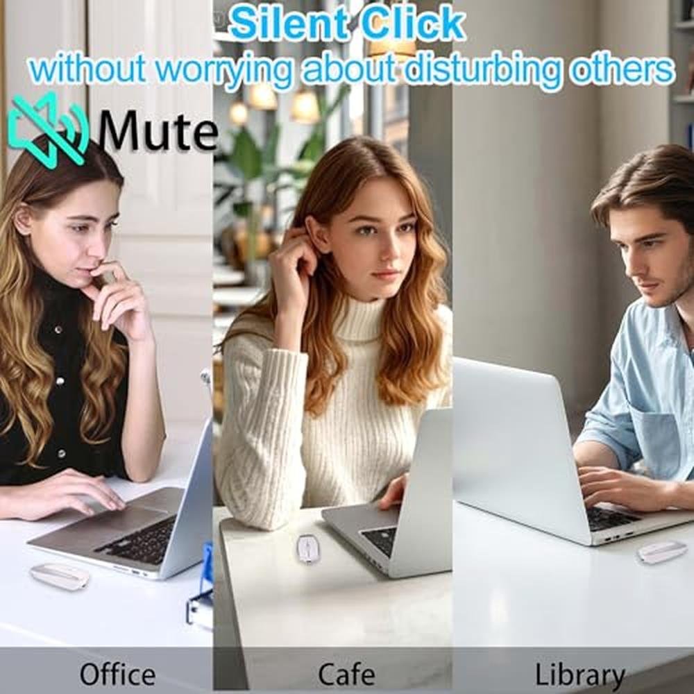 Wireless Bluetooth Mini Portable Mouse with Card Reader (Up – Close-up Detail