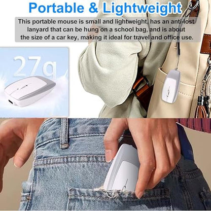 Wireless Bluetooth Mini Portable Mouse with Card Reader (Up – In Use