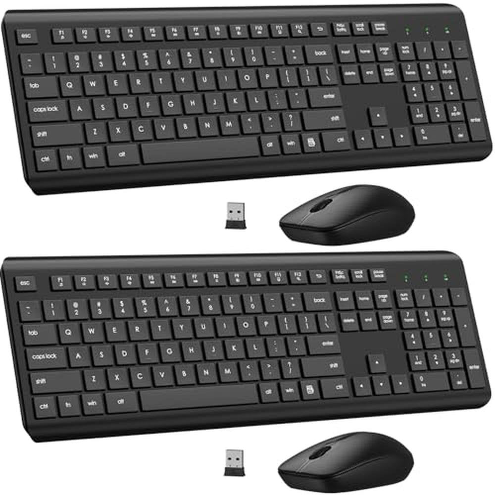 Wireless Keyboard Mouse Combo – Front View