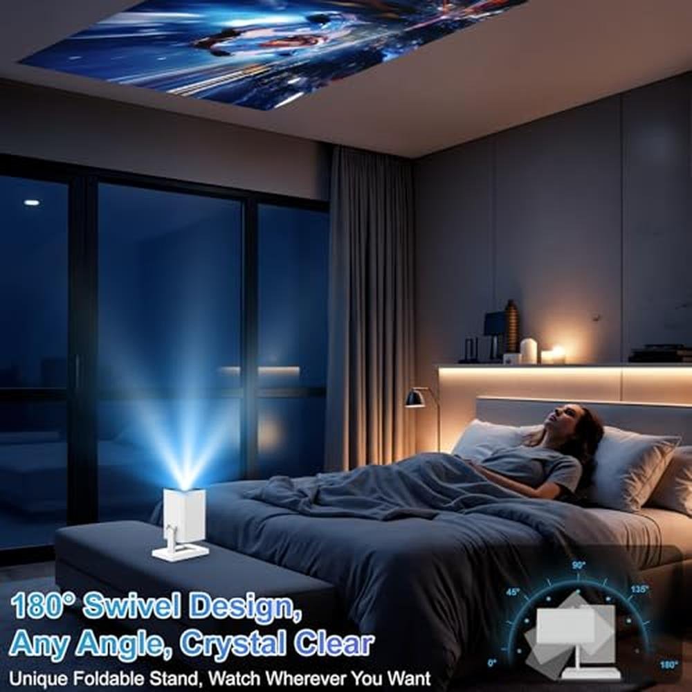 Projector Portable: 4K Mini Projector with WiFi6 and – Close-up Detail