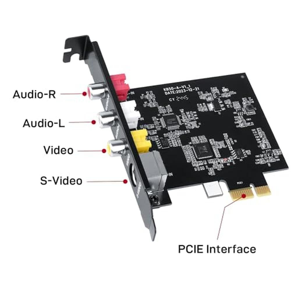 Video Capture: DigitPro PCIE Video Capture Card Ultra-Low – Side View